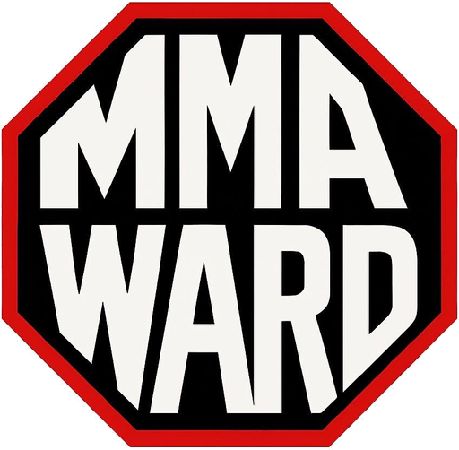 MMA Ward logo: white letters inside a red octagon